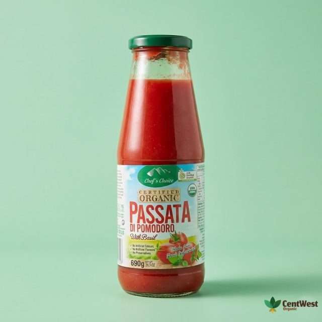 Chef's Choice Organic Sauce - Passata W/Basil 690g (Australia)