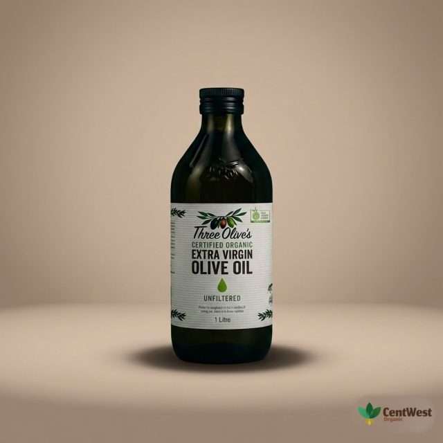 Three Olives Organic Oil - Olive, Extra Virgin (1L)