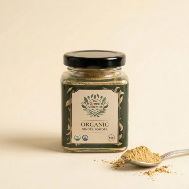 TGA - Organic Ginger Powder in Glass Bottle, 100g