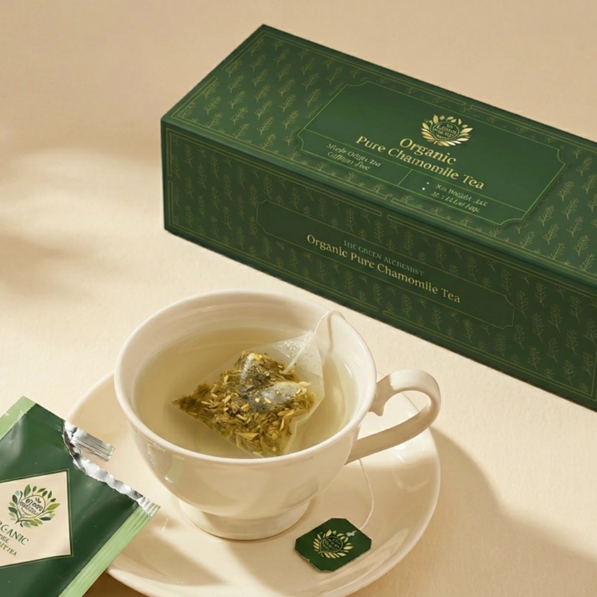 TGA - Organic Pure Chamomile Tea Bags in Gift Box, 45g