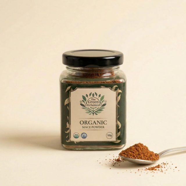 TGA - Organic Mace Powder in Glass Bottle, 100g