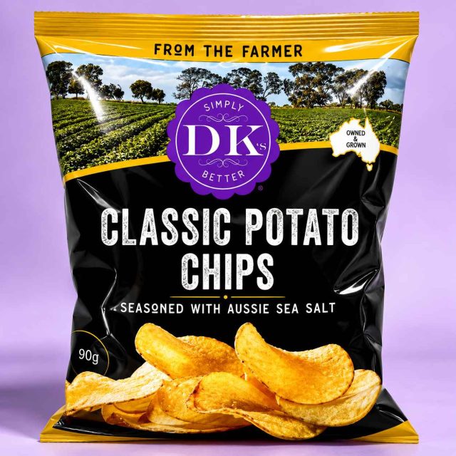 DK’s Australian Classic Potato Chips with Sea Salt - 90g
