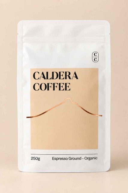 Caldera Coffee – Organic Espresso Ground Coffee (250g) Australia