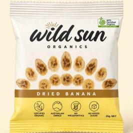 Wild Sun Organics – Organic Dried Banana (25g) Australia
