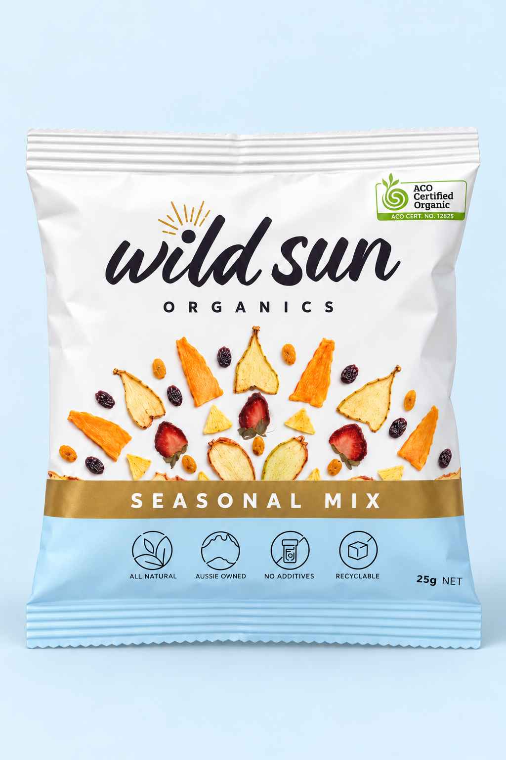 Wild Sun Organics – Organic Seasonal Dried Fruit Mix (25g) Australia