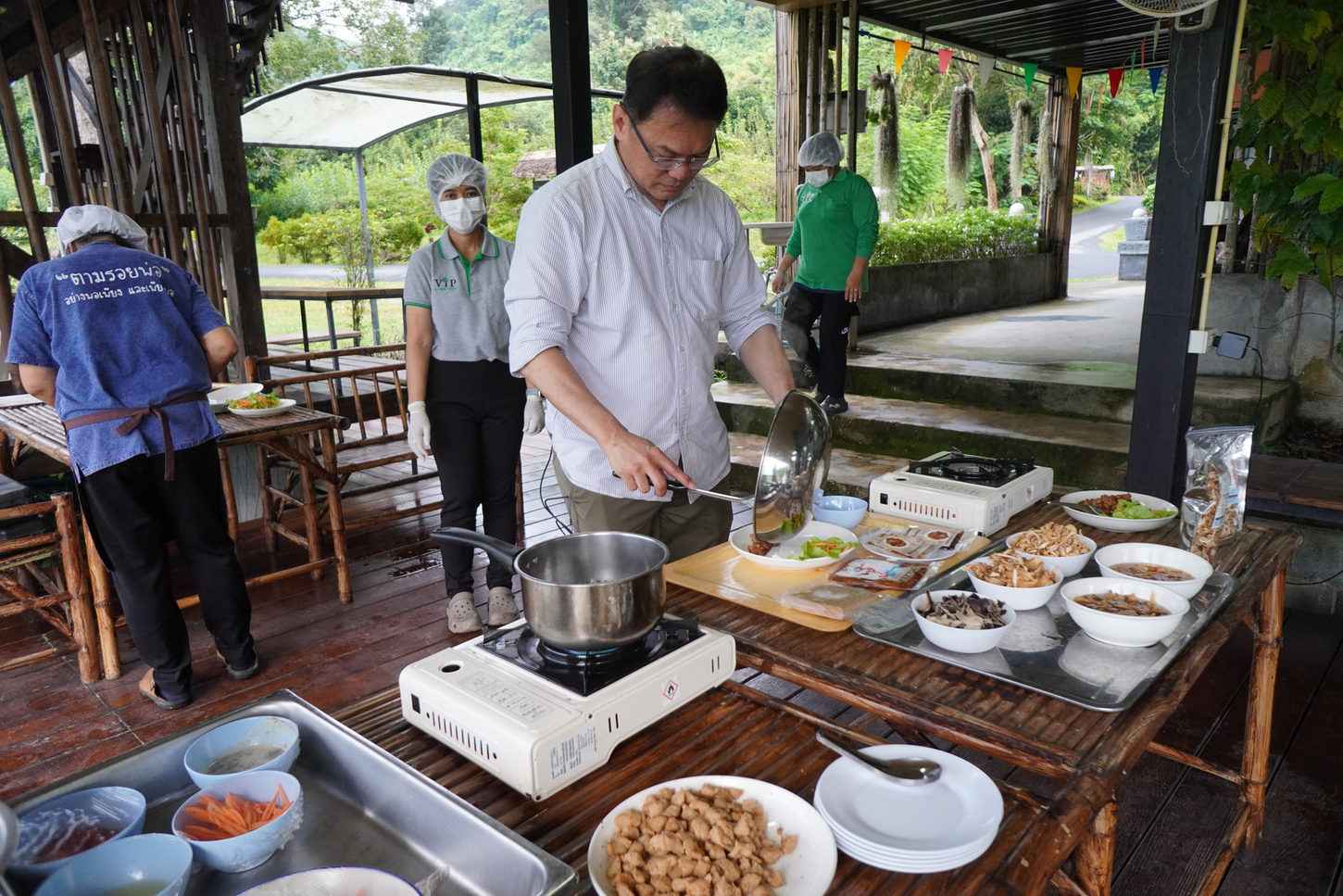Healthy cooking demonstration at VIP Organic Farm