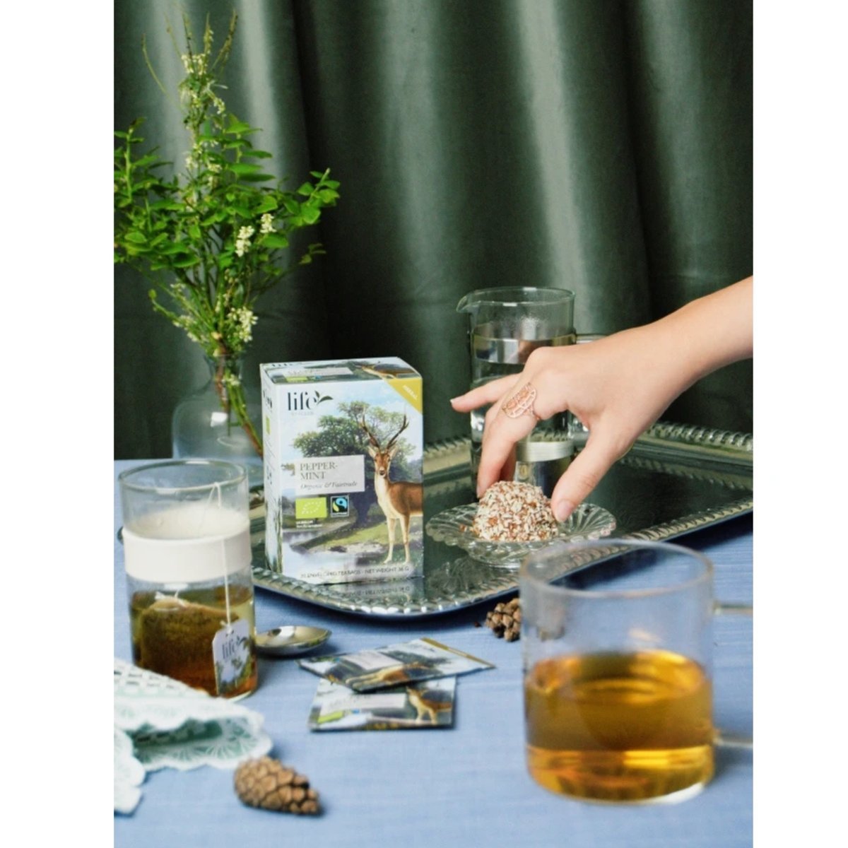 Peppermint Tea 20 Bags | Life by Follis Organic Herbal Tea | Caffeine Free