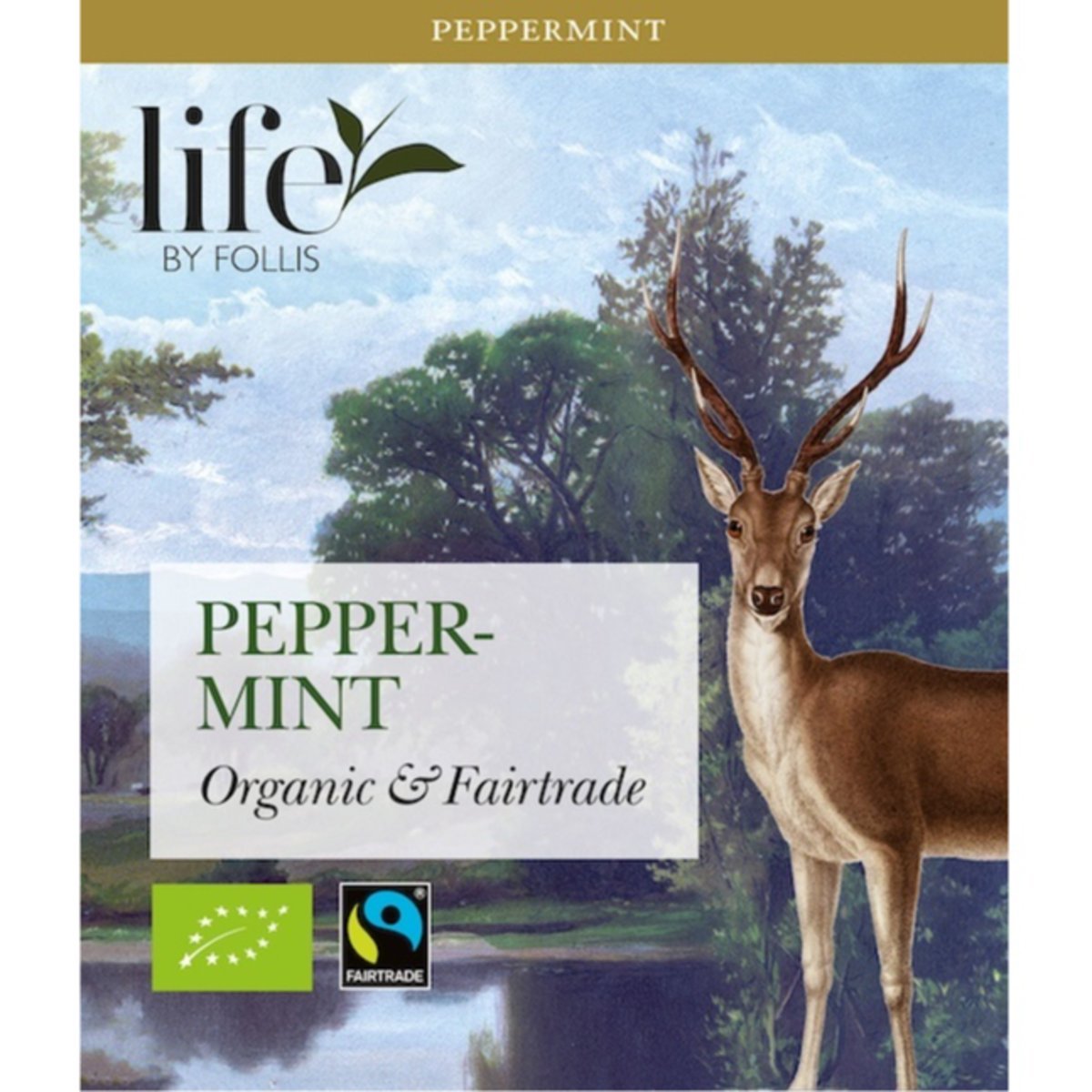 Peppermint Tea 20 Bags | Life by Follis Organic Herbal Tea | Caffeine Free
