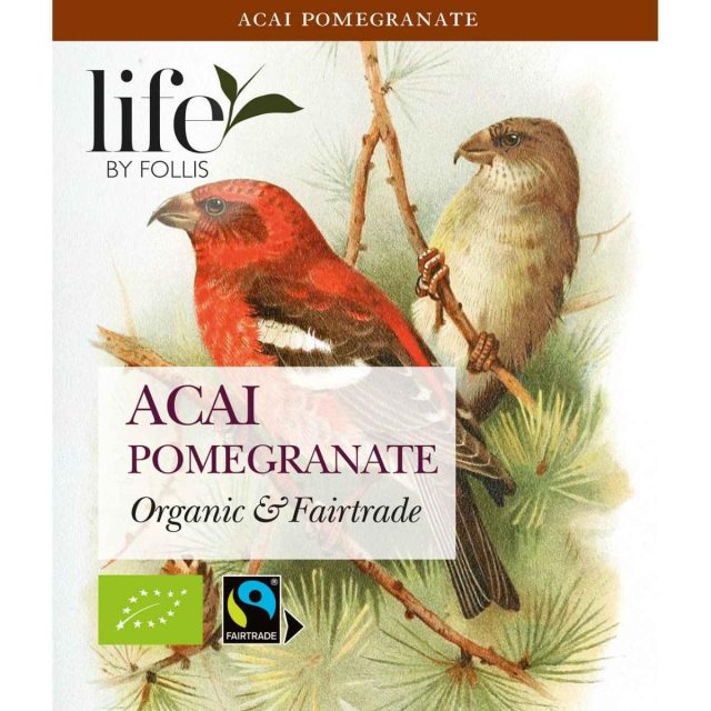 Acai Pomegranate Tea 20 Bags | Life by Follis Organic Rooibos Tea