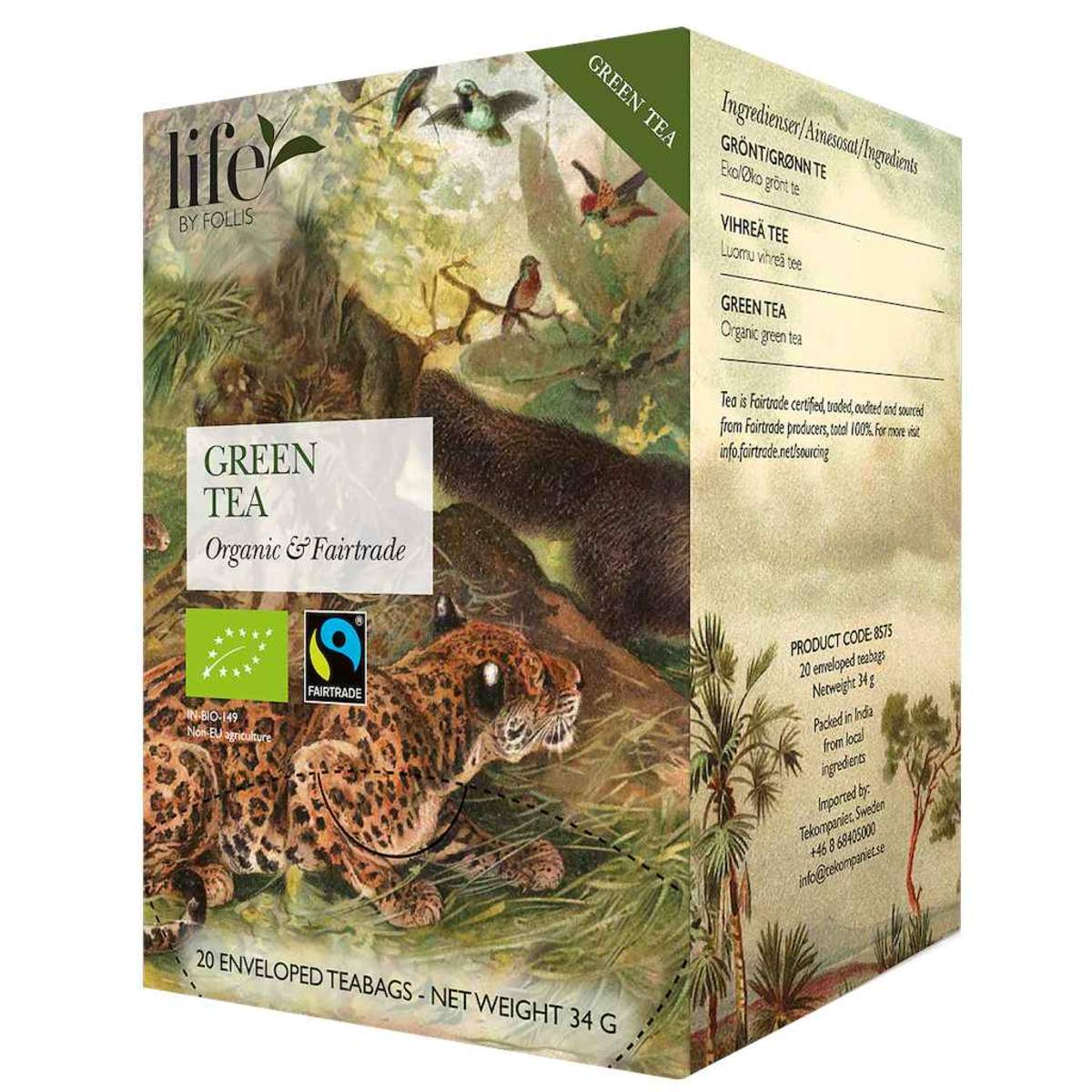 Green Tea 20 Bags | Life by Follis Organic Green Tea | Fairtrade