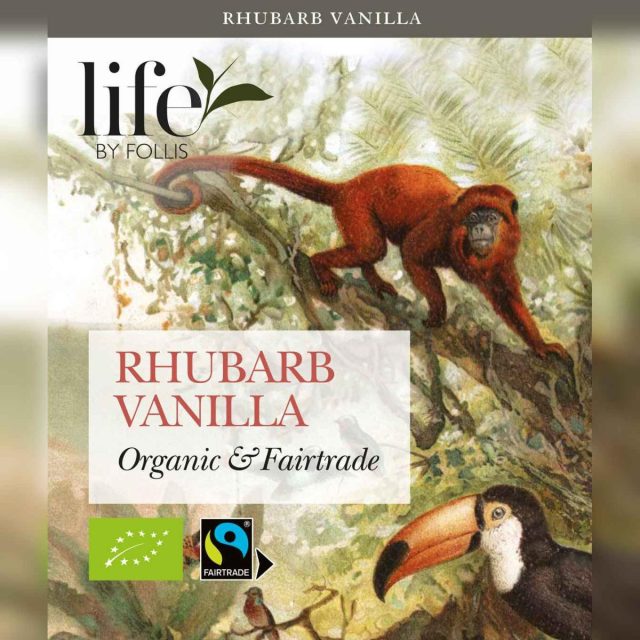 Rhubarb Vanilla Tea 20 Bags | Life by Follis Organic Black Tea | Fairtrade