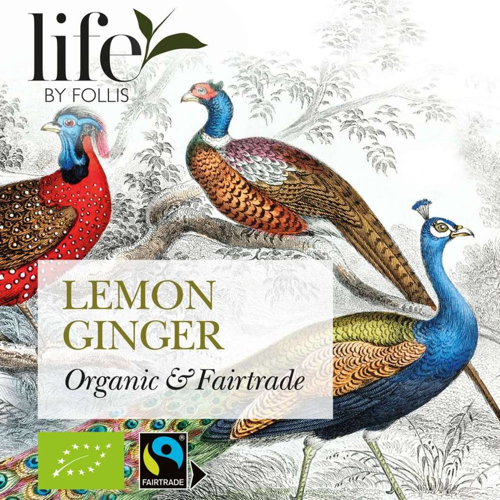 Lemon Ginger Tea 20 Bags | Life by Follis Organic Herbal Tea
